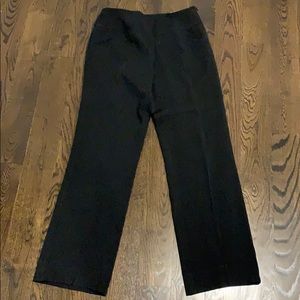 Armani Collezioni Black Wide-Leg Trousers